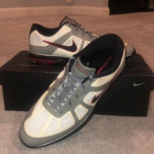 Gray/white Nike Lunar Ascend Mens Golf Shoes